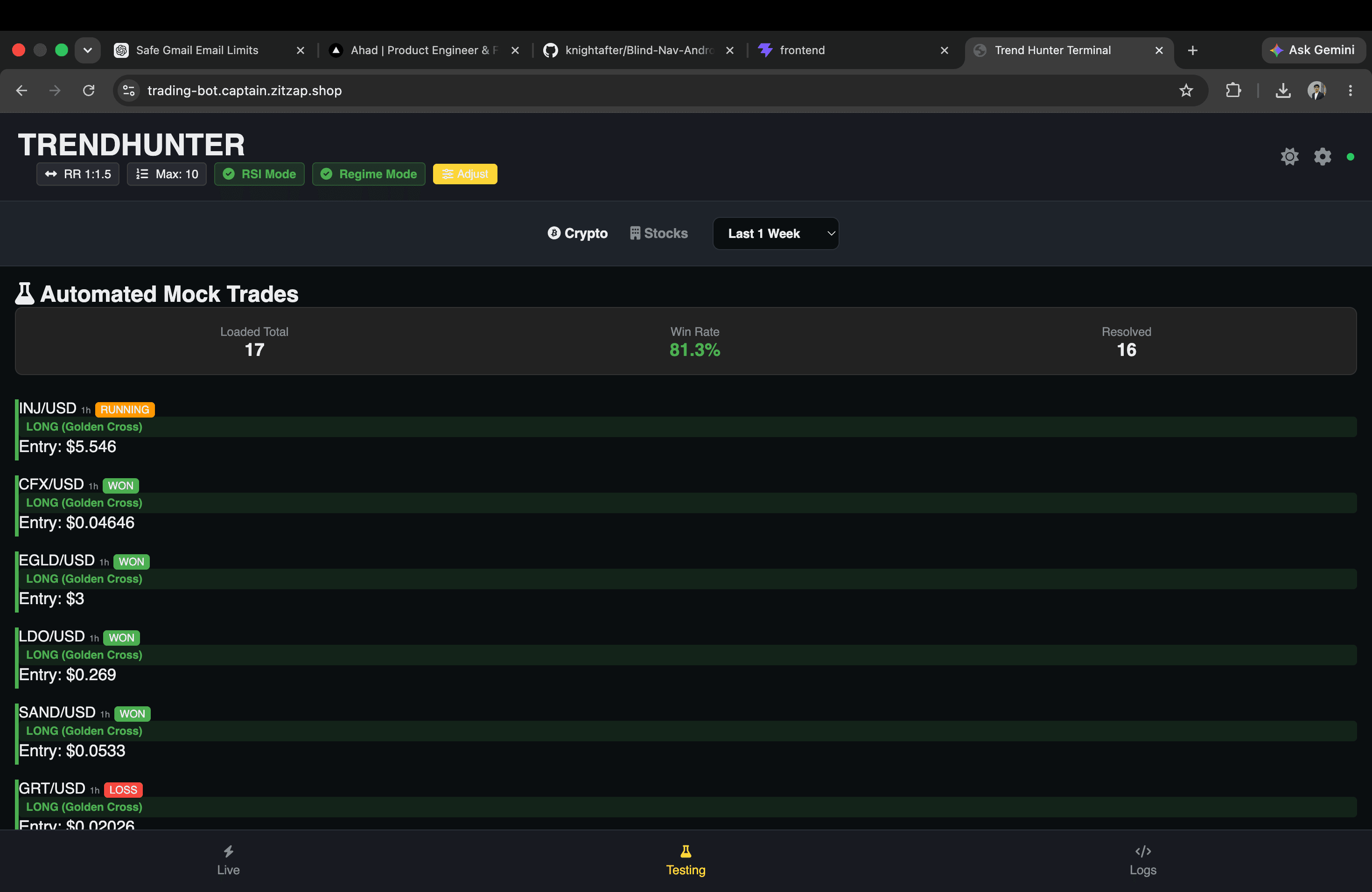 Live Trading Bot